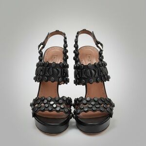 Alaia Khaite Studded Leather Sandals EUC
